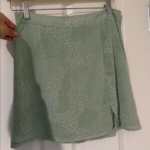 Green Patterned Women's Skirt